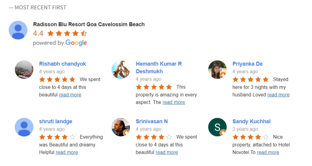 WordPress Google Reviews & Ratings