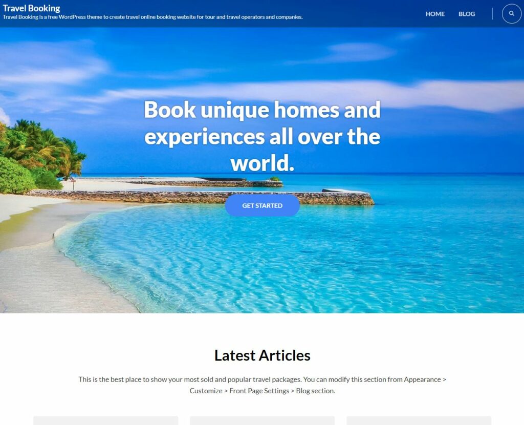 Using the Travel Booking WordPress theme to create a custom reservations website. 