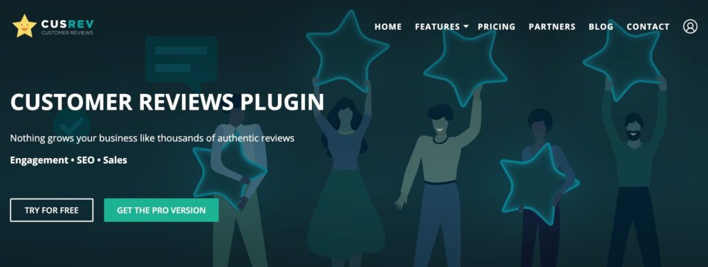 Customer reviews for Woocommerce homepage