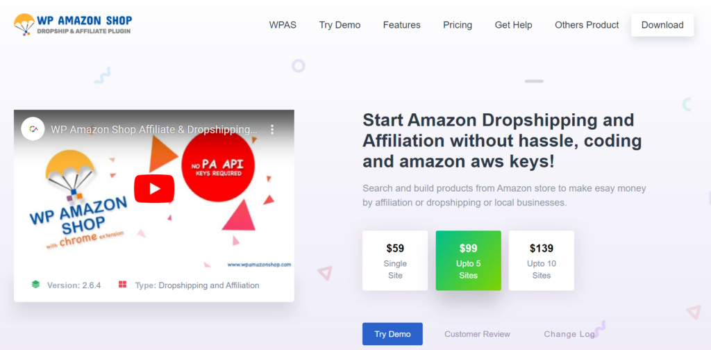 WP Amazon Shop - Sell Amazon products on your WooCommerce store
